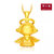 周大福（CHOW TAI FOOK）福星宝宝系列 3D硬金 足金黄金吊坠 家和宝宝 R7620第5张高清大图