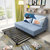 TIMI 现代沙发 沙发床 布艺沙发 可折叠沙发 多功能沙发 客厅沙发(浅蓝色 1.2米)第3张高清大图