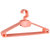 索尔诺塑料儿童衣架 防滑衣撑家用衣服架挂衣架晾衣架Y011(橘黄色15只装)第5张高清大图