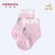 小米米minimoto婴儿宝宝莫代尔短袜四季薄袜儿童袜子3s(米白+粉红+花灰 2-3岁)第3张高清大图