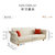 A家家具(沙发床北欧布艺小户型客厅多功能折叠储物沙发两用ADS-034(橙红 脚踏)第3张高清大图