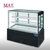 慕雪MUXUE 1.2米、1.5米、1.8米、2米烘焙蛋糕冷藏柜 直角保鲜冷柜 日式黑白色可选展示冰箱 带防雾玻璃糕点柜(2.0米)第2张高清大图