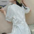 CaldiceKris （中国CK）法式复古甜美小清新连衣裙CK-FSL4346(米色)第4张高清大图