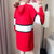 红色连帽连衣裙新款2018套头长袖韩版修身显瘦针织裙女(红色 XL)第4张高清大图