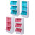 爱丽思IRIS 儿童多用收纳柜彩色收纳柜简易组装柜儿童书柜3层(KSB-3白粉色)第5张高清大图