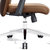 艾诺狄斯 现代简约主管办公桌椅组合单人位经理桌带柜组合办公家具1.8米(西皮椅AY-04)第4张高清大图