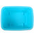 奕辰  35L加厚塑料有盖带滑轮储物箱衣物整理盒收纳箱(蓝色)第2张高清大图