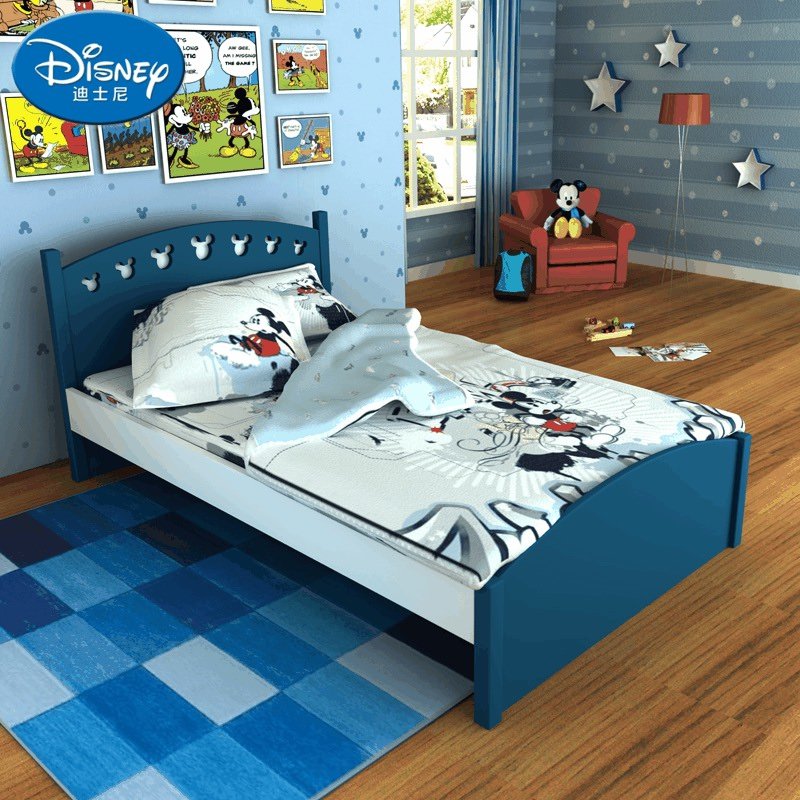 迪士尼酷漫居儿童套房儿童成套家具卧室组合套餐美式米奇儿童房床头柜