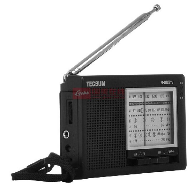 德生r909tvtecsunr909tv调频调幅电视伴音收音机包邮黑色