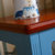 AK302亏本清仓地中海酒柜蓝色田园餐边柜现代简约小户型客厅家具(双门)第3张高清大图