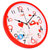 康巴丝时尚创意客厅钟表挂钟静音简约时钟C2246(红卡通)第2张高清大图