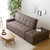奥古拉家具 沙发床 小户型多功能布艺沙发 日式简约风格(布艺-咖啡色)第2张高清大图