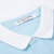 男士时尚短袖T恤撞色领纯色绣花POLO衫 T342001(天蓝色 S)第3张高清大图