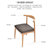 DF北欧实木椅子靠背牛角椅DF-Y209黑色椅垫(黑色)第2张高清大图