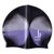 三奇PJM高弹性防水花色硅胶帽（黑花）（男女适用）第2张高清大图