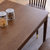 吉木多 胡桃色实木餐桌北欧简约长方形餐桌椅组合家具(1.35米胡桃色 一桌六椅)第4张高清大图
