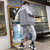 卡郎琪 男士新款运动服夹克套装男春秋休闲套装卫衣跑步运动套装男裤两件套KXP-D105(灰 色 XL)第5张高清大图