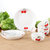 4个米饭碗+4根勺子+2个8英寸菜盘子碟子餐具套装油上彩日式青花瓷陶瓷器喝汤碗韩式家用第2张高清大图