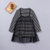 2019春季新品韩版条纹连衣裙假两件儿童公主裙(140 黑白条纹)第5张高清大图