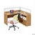 俊采云JCY-Q9办公家具 单人屏风办公桌木质工作台 简约现代屏风电脑桌职员桌(原木色 JCY-Q9)第5张高清大图