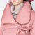 苏白系列-烟花烫GLP2017冬装新款女装时尚百搭系带羽绒服 紫洛(桃红色 S)第4张高清大图