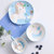 陶江湖 可爱独角兽儿童餐具 陶瓷手绘碗碟盘勺套装(蓝色 四件套)第4张高清大图