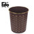 联禾信 EDO厨房客厅办公室垃圾桶 印花废纸篓ST5021(褐色)第3张高清大图
