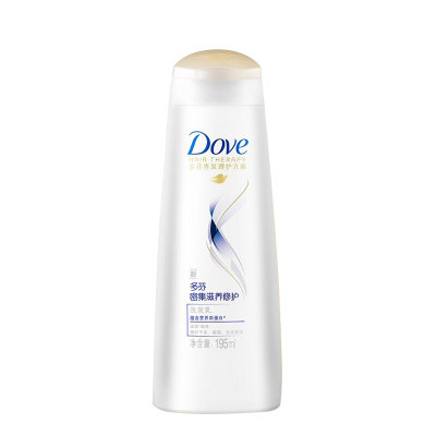 多芬（Dove） 深层滋养修护套装洗发水洗发液洗发乳400ml+195ml 密集滋养修护洗发乳送浴球一个