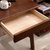 夏树 北欧实木梳妆台SZT-01(出口版（黑胡桃色） 单桌+日式椅)第5张高清大图