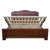 木巴新中式实木床 胡桃色双人床实木橡胶木婚床1.8米高箱储物床经济型(实木床C430 默认)第5张高清大图