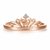 CRD克徕帝珠宝 王妃之冠 18K玫瑰金钻戒 百搭轻奢钻石戒指 G0833R第2张高清大图