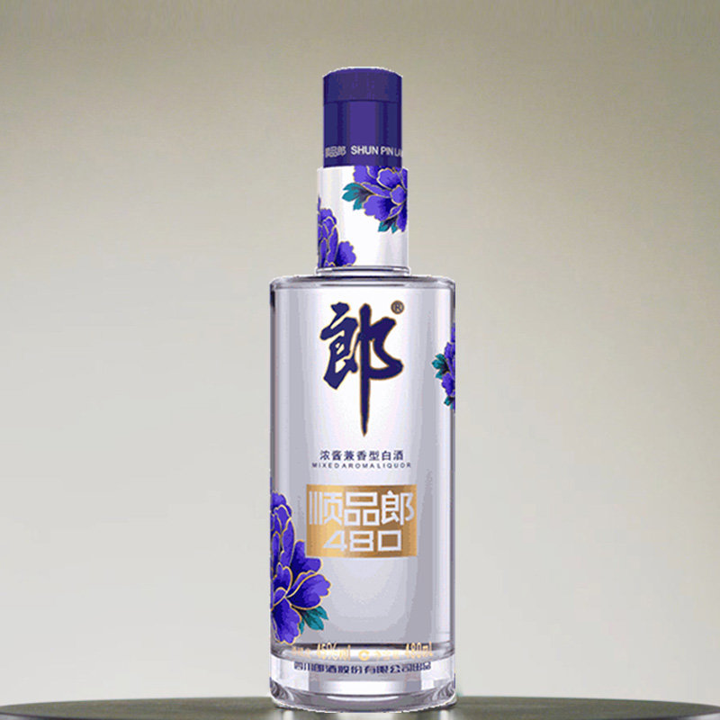 国美酒业郎酒45度顺品郎蓝顺兼香型白酒480ml2瓶装