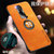 小米红米K20新款手机壳redmi k20pro金属护眼皮纹壳K20PRO防摔磁吸指环保护套(静夜黑)第5张高清大图