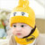韩版秋冬宝宝帽子男童女童婴儿帽子儿童毛线帽小孩套头帽围巾两件套6-12个月(天蓝色)第5张高清大图