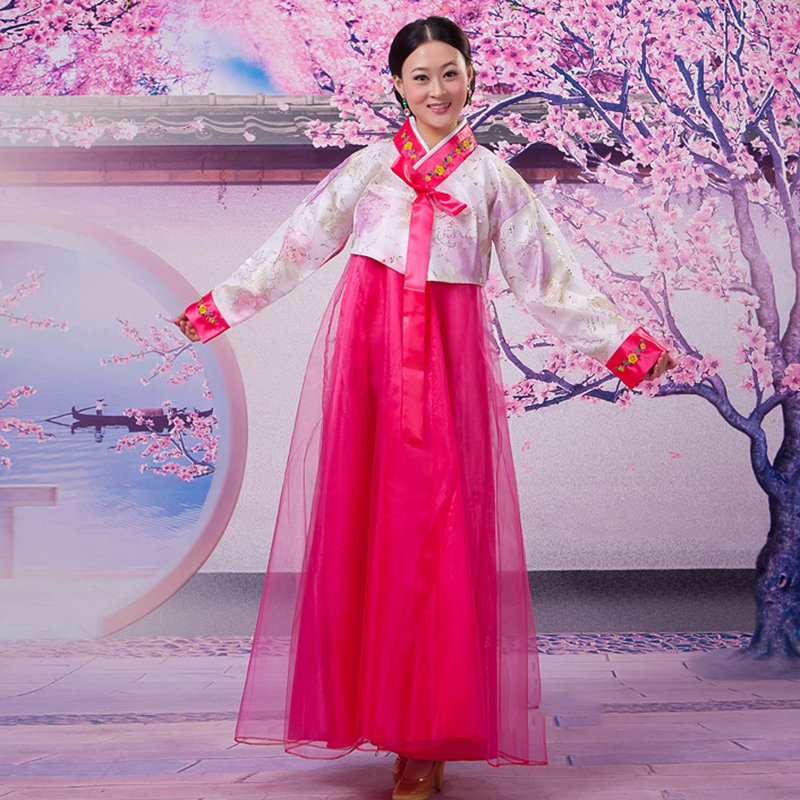 鲜卑礼服少数民族成人朝鲜族舞蹈表演服合唱演出服饰舞台表演服装韩国