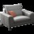 新飓意式风格现代简约大小户型科技布沙发拼色布艺客厅拐角单人三人位组合布艺沙发家用客厅软沙发(三人位 乳胶+海绵版)第9张高清大图