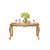欧式餐桌椅组合大理石长方形实木小户型吃饭桌子6人歺桌(实木大理石1.32米一桌四椅)第3张高清大图