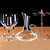 爱舒贝红酒杯欧式高脚杯水晶玻璃杯 家用大号葡萄酒杯醒酒器套装6只S(经典款6只+酒杯架)第4张高清大图