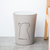 翻转式圆形桶盖 家用带盖纸蒌厨房客厅卫生间垃圾桶(冰河灰 侧颜猫图案)第4张高清大图