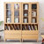 恒兴达 榉木实木书架置物架组合书柜置物架书柜北欧简约家具(原木色 两个书柜)第3张高清大图