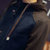卡郎琪 男士新款韩版拼接时尚修身连帽青年夹克 男青年翻领棒球服休闲夹克外套 KX-J06(深蓝色)第5张高清大图