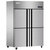 五洲伯乐CF-1200 870升四门冰柜商用厨房冰箱立式不锈钢冷藏冷冻柜保鲜柜点菜柜 双温款第3张高清大图