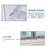 白雪（Baixue）SC-600FB中空玻璃门，铝合金门框，动态VFD温度显示器(白色)第5张高清大图