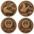 昊藏天下  野生动物纪念币 全套带透明的小圆盒第4张高清大图
