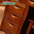 健舒宝 现代中式实木梳妆台小户型化妆桌卧室化妆台梳妆柜(胡桃色)第4张高清大图