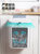 柚嬉塑料壁挂式垃圾桶滑盖带盖YX-SL10卫生间厨房橱柜门悬挂可粘贴家用垃圾桶(7L垃圾桶（白） 默认)第4张高清大图