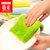抹布懒人吸水棉加厚玻璃布擦桌子家具家用厨房洗碗布(粉绿)第3张高清大图