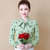 春季上衣衬衫2022新款洋气韩版宽松长袖女装打底衫女(浅绿色（长袖） 2XL125-135斤)第2张高清大图