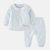 宝宝秋装套装女0-1岁婴儿衣服2018新款纯棉满月小女孩加厚两件套(90cm 绿色)第4张高清大图