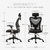 伯力斯 电脑椅 办公椅家用 时尚人体工学椅子黑色MD-0822第4张高清大图
